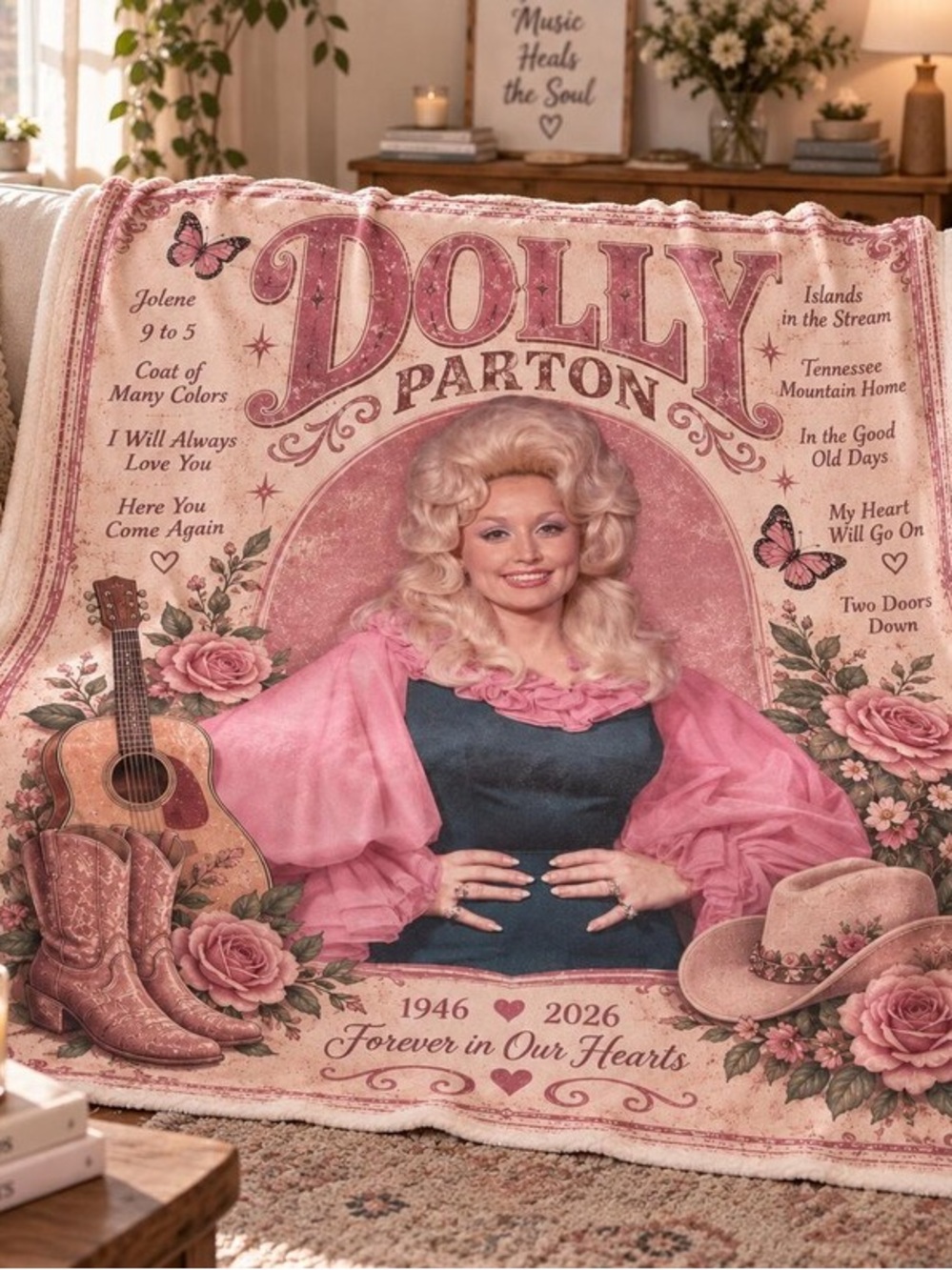Pink Tribute Throw Blanket - Home Bedding
